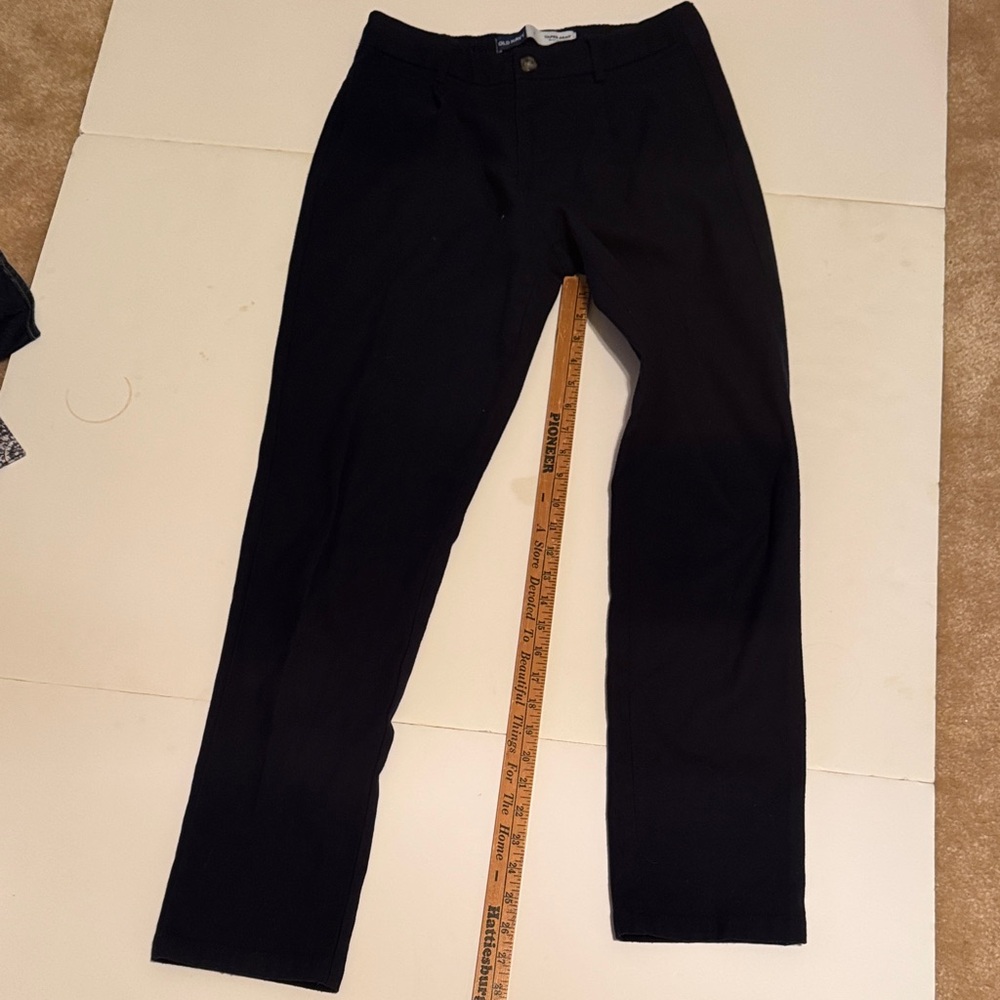 Old Navy Black Straight-Leg Pants